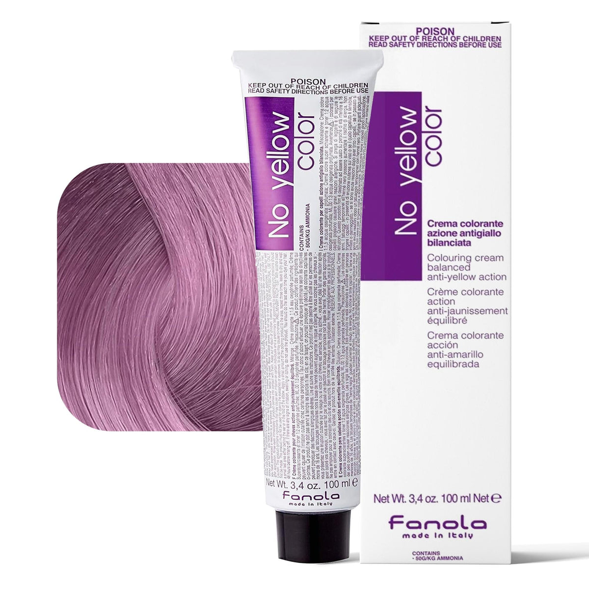 Fanola No Yellow Color Antigiallo Tintura per Capelli - 100ml